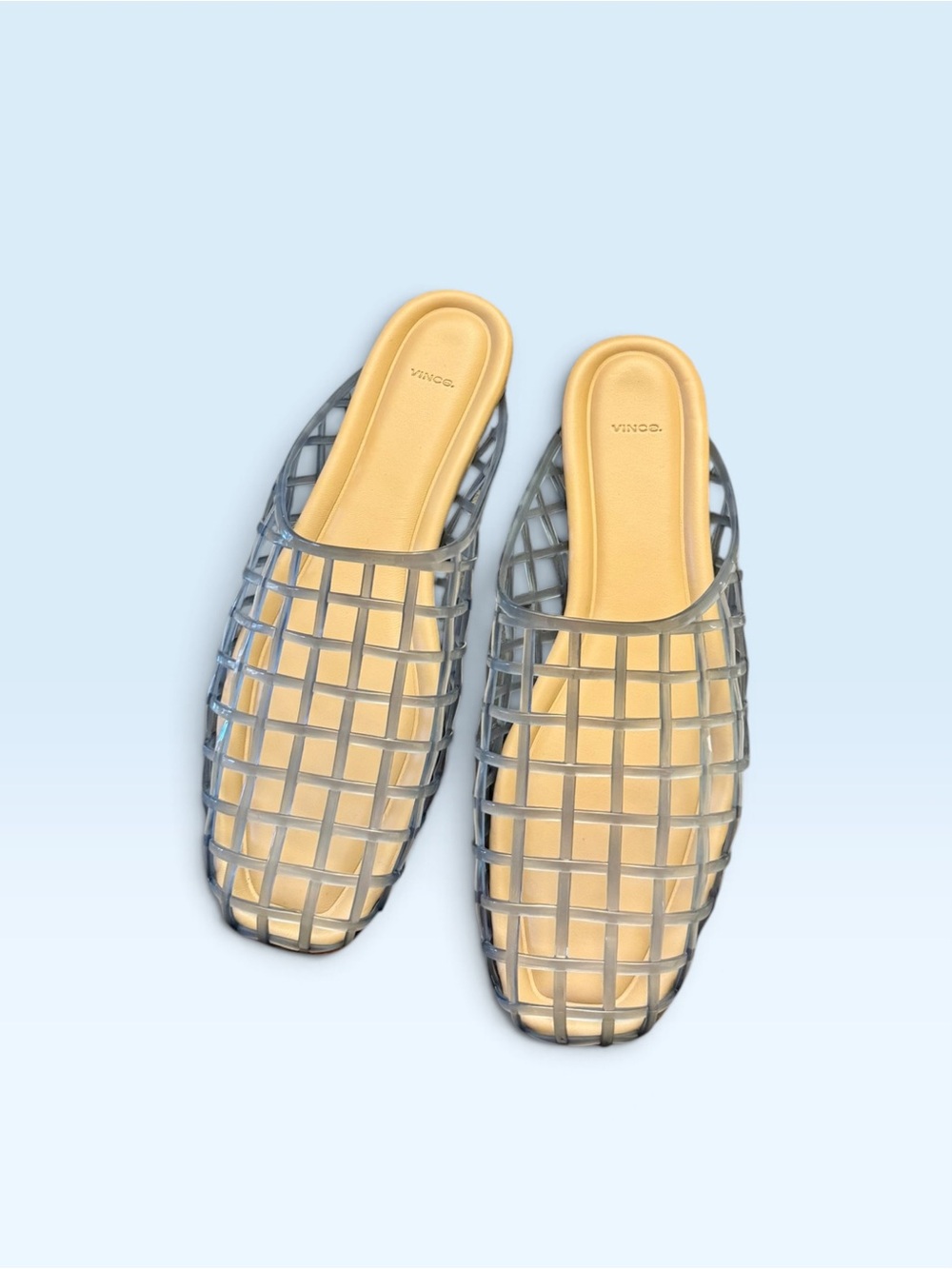 🆕 VINCE Barcelona Jelly Sandal IN oceanic blue